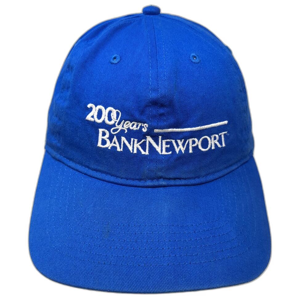 Big X BankNewport 200 Years Anniversary Blue One Size Baseball Cap Hat Strapback